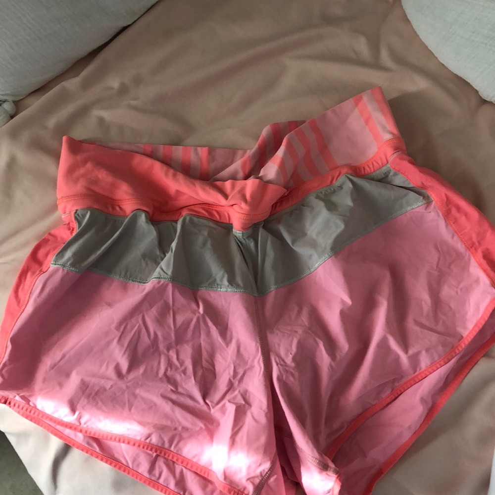 LULULEMON pink shorts!!! No flaws whatsoever (: